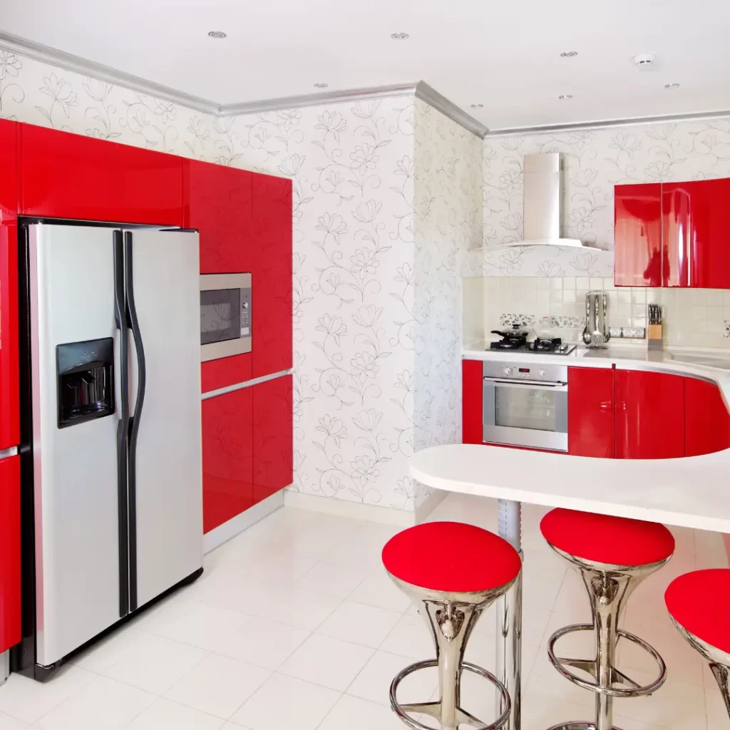 red kitchen decor