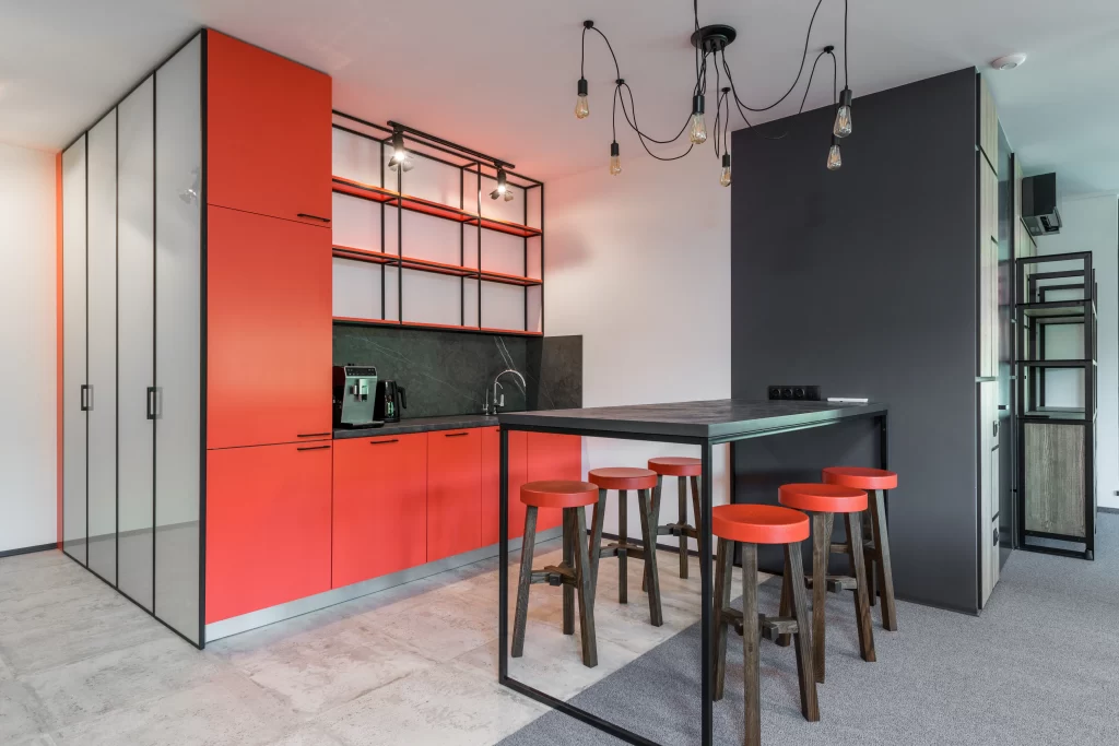 red kitchen decor