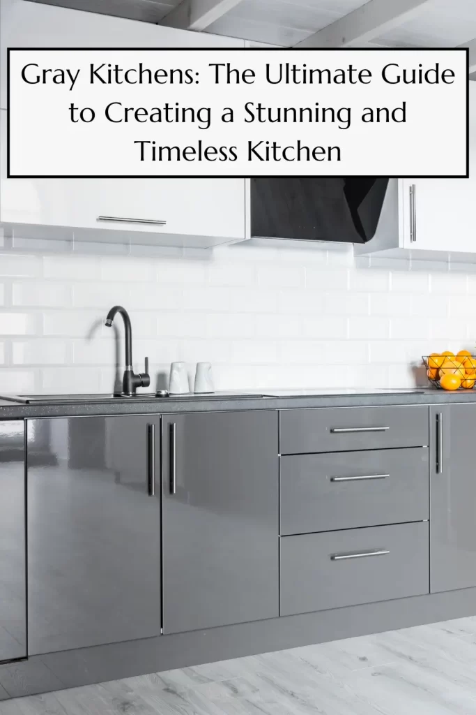 gray kitchen decor