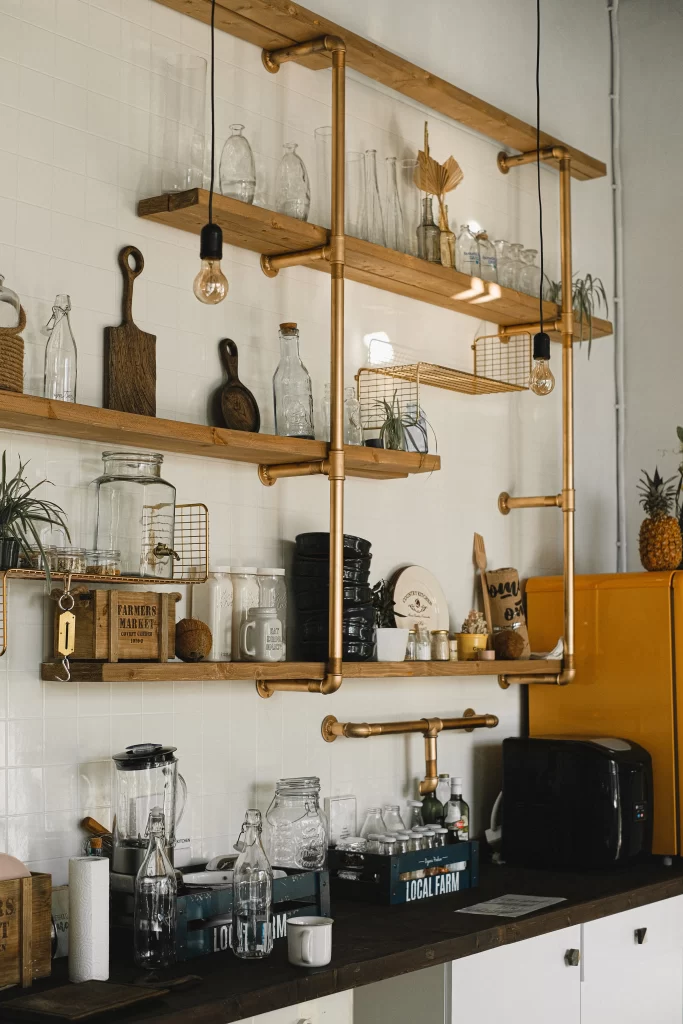 gold kitchen decor