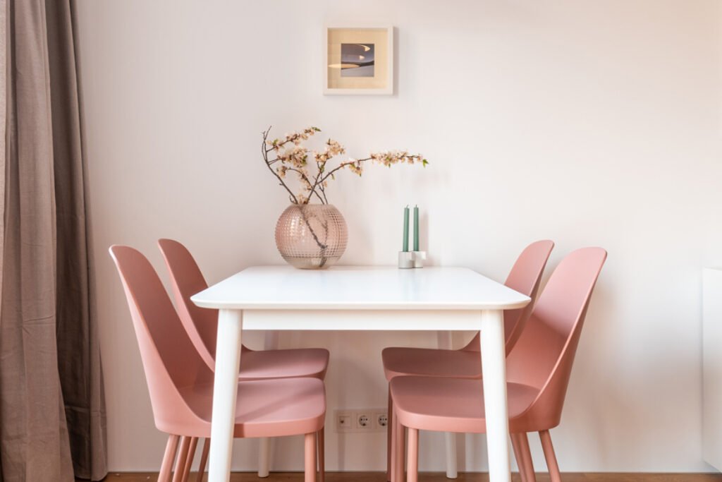 pink kitchen chairs