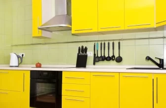 yellow kitchen